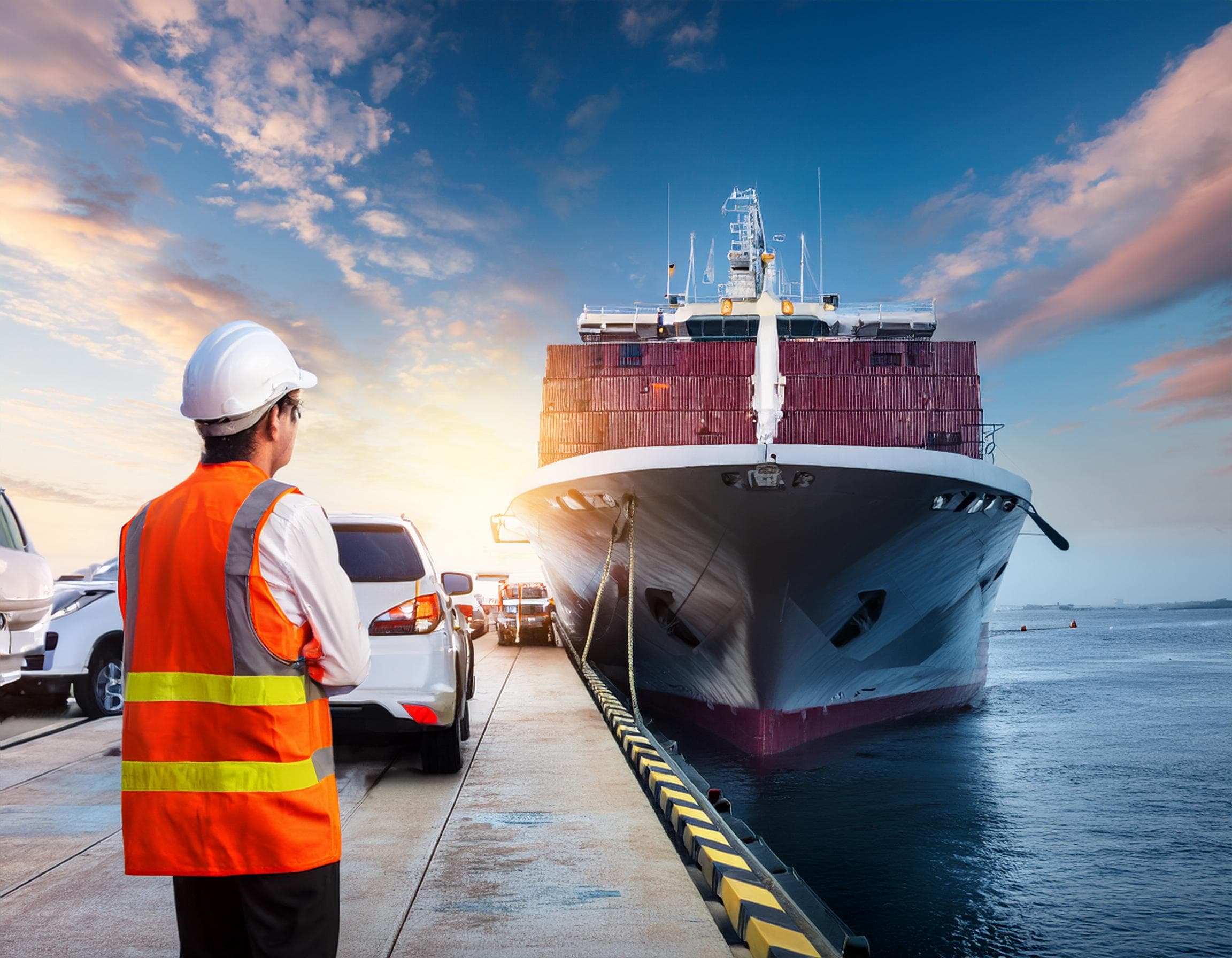 Moon Navigation employee checking RoRo cargo